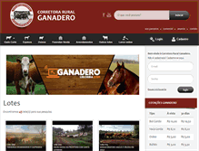 Tablet Screenshot of ganadero.com.br